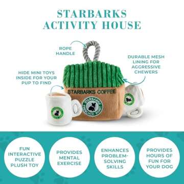 Starbarks Activity House - Fun Plush Dog Toy for All Breeds