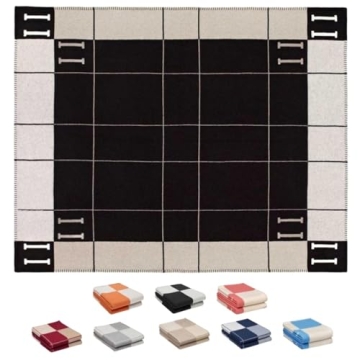 Luxury Cashmere Plaid Blanket - Ultra Soft, Warm Throw for Cozy Comfort