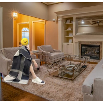 Premium Cashmere Plaid Blanket Soft Warm Cozy Throw