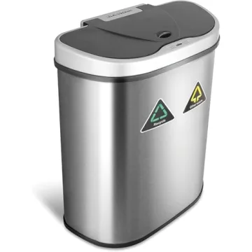 Ninestars DZT-70-11R Automatic Touchless Motion Sensor Trash Can