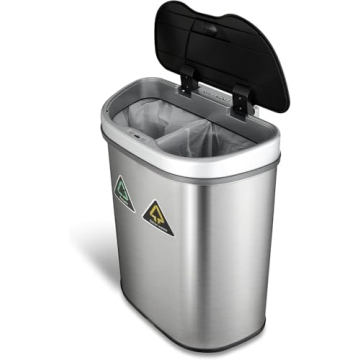 Ninestars Touchless Motion Sensor Trash Can 70L