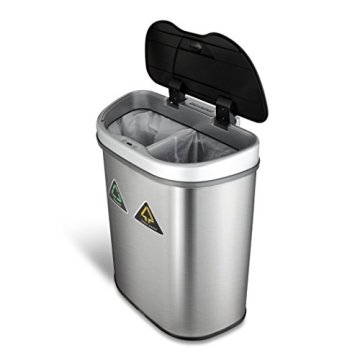 Ninestars Touchless Motion Sensor Trash Can 70L