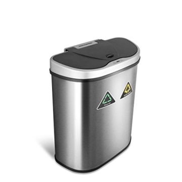 Ninestars Touchless Motion Sensor Trash Can 70L