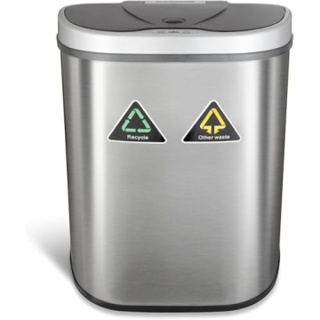 Ninestars Touchless Motion Sensor Trash Can 70L