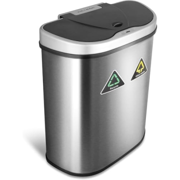 Ninestars Touchless Motion Sensor Trash Can 70L