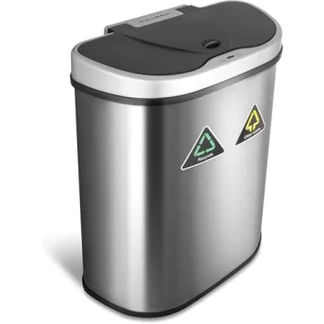 Ninestars Touchless Motion Sensor Trash Can 70L