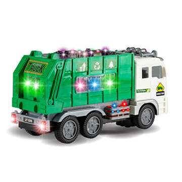 Zetz Garbage Truck Toy for Toddlers with Lights & Sounds
