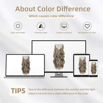 FLIACE Hair Extensions Clip ins, 6 PCS Wavy Extensions, Light Brown&Ash Blonde Thick Hairpieces, Blends Well Hair Extensions (20Inch, 6PCS, Light Brown&Ash Blonde)