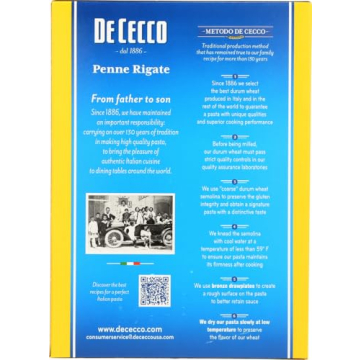 DeCecco Pasta Penne Rigate Authentic Italian Quality