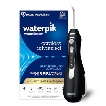 Waterpik Cordless Advanced 2.0 Water Flosser For Teeth, Gums, Braces, Dental Care With Travel Bag an...