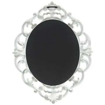 Kole Imports Vintage Wall Mirror Elegant White Decor
