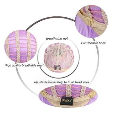 Onedor 10" Short Straight Hair Flapper Cosplay Costume Bob Wig (4#-Dark Brown)