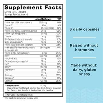 Ancient Nutrition Prenatal Vitamins, Multivitamin for Women with Vitamin C, B12, Magnesium and Folat...