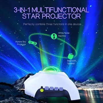 Aurora Galaxy Night Light Projector - 33 Effects & Bluetooth