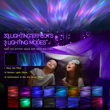 Aurora Galaxy Night Light Projector - 33 Effects & Bluetooth
