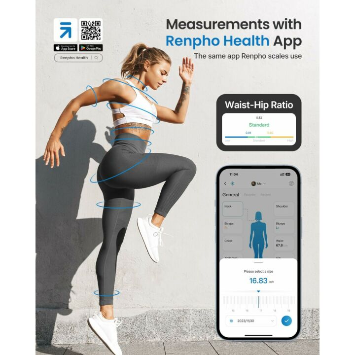 Bluetooth Smart Tape Measure for Body Measurement