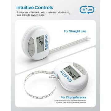 Bluetooth Smart Tape Measure for Body Measurement