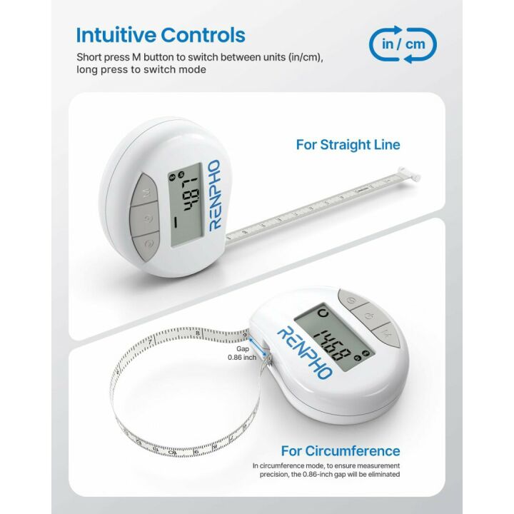 Bluetooth Smart Tape Measure for Body Measurement