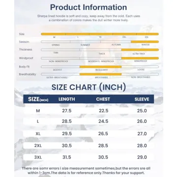 Heavyweight Fleece Zip Up Sherpa Hoodie for Men