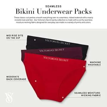 Victoria's Secret 7 Pack Seamless Bikini Panties for Women