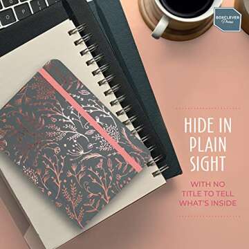 Boxclever Press Password Book. Keep Online Details Safe with this Password Keeper Book. Untitled Password Book with Alphabetical Tabs for Home or Office. 6 x 4.5''