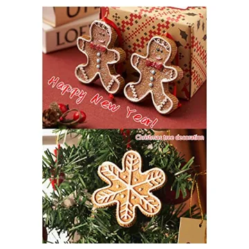 PTUANZRIT Gingerbread Man Ornaments for Festive Decor