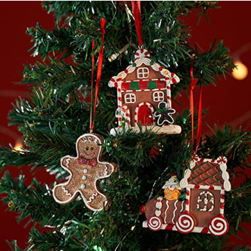 PTUANZRIT Gingerbread Man Ornaments for Festive Decor