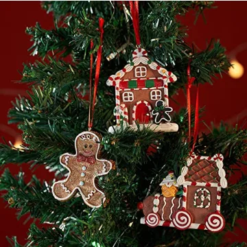 PTUANZRIT Gingerbread Man Ornaments for Festive Decor