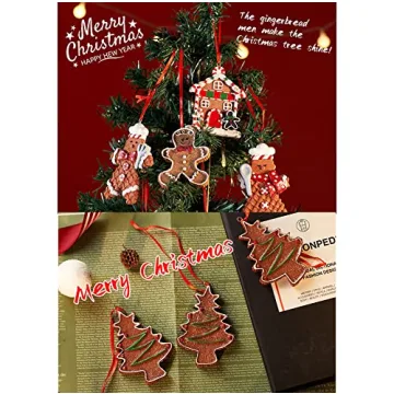 PTUANZRIT Gingerbread Man Ornaments for Festive Decor