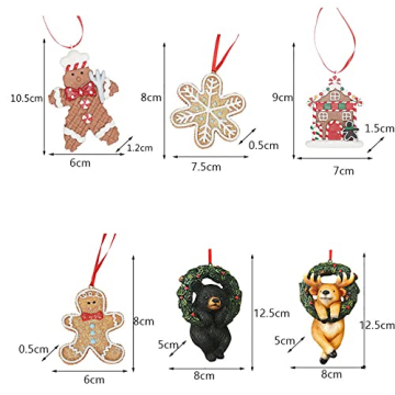 PTUANZRIT Gingerbread Man Ornaments for Festive Decor