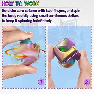 Dr.Kbder Fidget Spinner Cube for Stress Relief and Focus