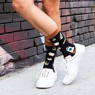 Lavley Fun & Funny Crew Socks - Novelty Gifts for All