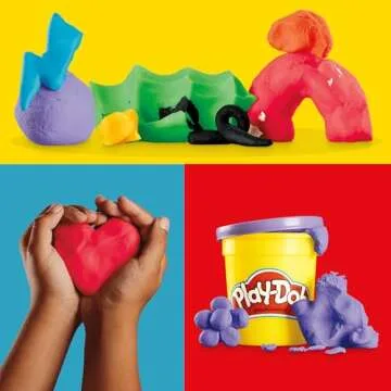 Play-Doh 9 Pack Favorite Color Set, Assorted Colors, 2 & 4 Ounce Modeling Compound Cans, Kids Arts & Crafts, Preschool Toys for 2 Year Old Girls & Boys & Up (Amazon Exclusive)