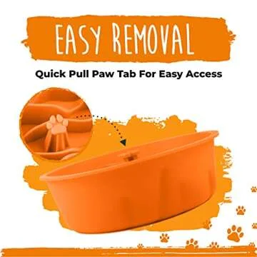 Mighty Paw Slow Feeder Dog Bowls | Interactive Dog Bow Insert - Silicone Puzzle Feeder Insert - Medium for All Sized Breeds (7" x 2")