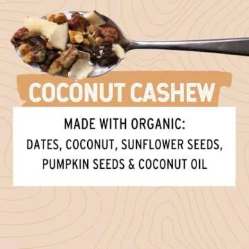 Wildway Keto Granola | Coconut Cashew | Grain-Free, Certified Gluten-Free Cereal | Vegan, Low Carb | No Sugar Added | Paleo-Friendly | Non-GMO Fruit & Nut Clusters | Nutrient-Rich Snack | 8 oz, 3 Pack