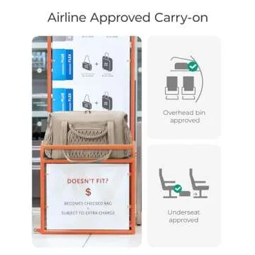 BAGSMART Quilted Travel Duffel Bag for Women