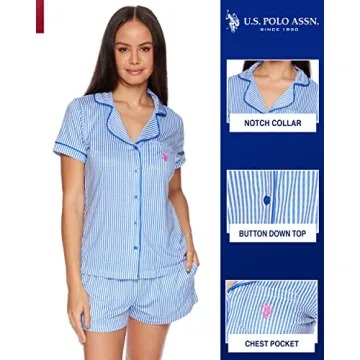 Stylish U.S. Polo Assn. Summer Pajama Set for Women
