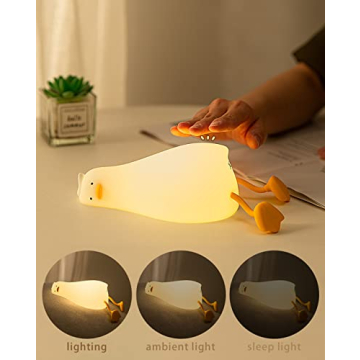 HAPPYBAG Dimmable Duck Night Light for Nursery