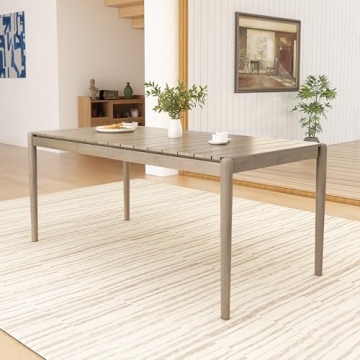 Christopher Knight Home Roesler 6 Seater Dining Table - Acacia Wood - Light Ash