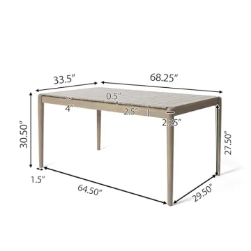 Christopher Knight Roesler Dining Table - Stylish Acacia Wood