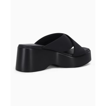 Coutgo Women's Slide Sandals with Platform Wedge Heel