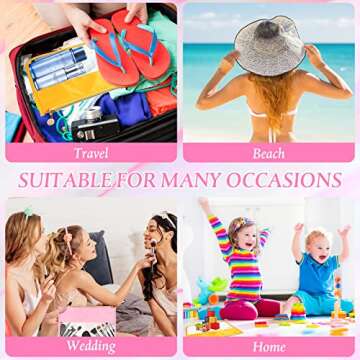 12 Pieces Clear Zipper Pouch for Travel Nylon Makeup Bag Waterproof Snack Stuff Pouches Cute Purse Cosmetic Bags for Women Girls Gifts