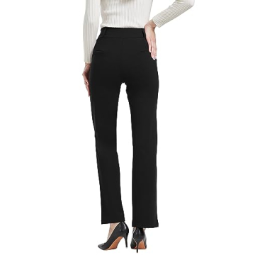 V VOCNI Women's Boot Cut Office Pants with Pockets