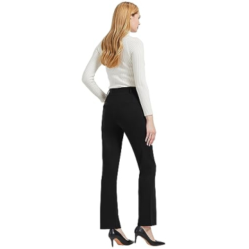 V VOCNI Women's Boot Cut Office Pants with Pockets