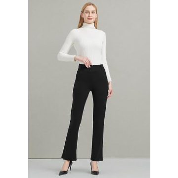 V VOCNI Women's Boot Cut Office Pants with Pockets