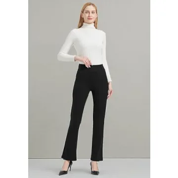 V VOCNI Women's Boot Cut Office Pants with Pockets