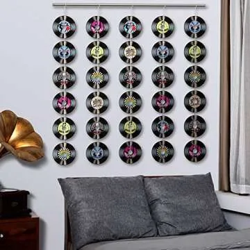 Boao 3 Packs 1950's Rock and Roll Music Party Decorations Record Cutout Banner Records Wall Decor Signs Records for Wall Aesthetic 50's Theme Party Supplies Music Party Favors