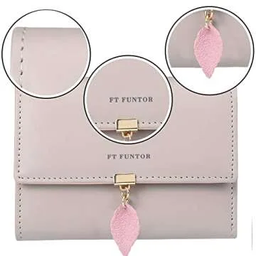 FT FUNTOR RFID Women's Trifold Wallet with ID Window