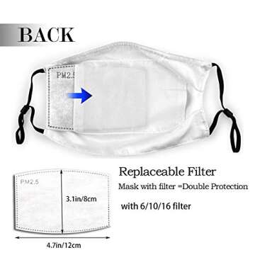 Colorful Leopard Print Face Mask for Women Men Reusable Adjustable Mouth Covers Washable Ear Loops Dust Protection Masks With Nose Wire and 10 Filters