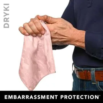 DRYKI Sweat Absorbing Handkerchiefs - The Original Quick-Dry Microfiber Sweat Rags & Towels for Face, Hands, & Body - Perfect for Gym, Sports, and Work (Pink Camo, 5 Pack)
